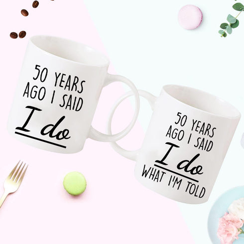 50th Anniversary Coffee Mug for Husband & Wife